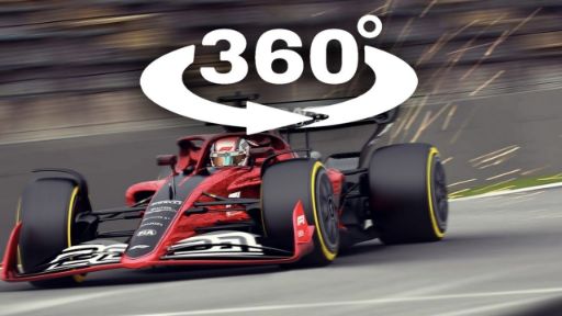 VR 360 Video of F1 Car Racing in Dubai 4K